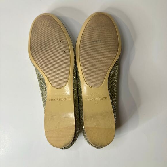 Enzo Angiolini Women’s Gold Flats Size 8 - Picture 6 of 6